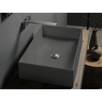 Раковина накладная Scarabeo Teorema 2.0 60x40 см без отверстия для смесителя Lava BIOKER 5101/37BK