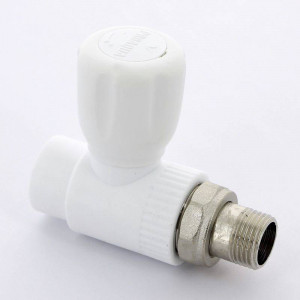Кран радиаторный прямой Pro Aqua 25x3/4 полипропиленовый с разъемным соединением PA41010 Кран радиаторный прямой Pro Aqua 25x3/4 полипропиленовый с разъемным соединением PA41010