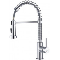 Смеситель для кухни Aquanet Европа профессиональный 2 jet хром AQ1387CR