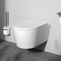 Унитаз подвесной AM.PM Func FlashClean с сиденьем микролифт матовый C8F1700MWSC