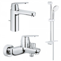 Набор для ванны GROHE Eurosmart Cosmopolitan 3 в 1 со смесителями и душевым гарнитуром 1000179