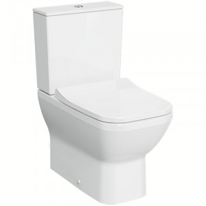 Унитаз напольный безободковый VitrA Integra Square Open-Back с тонким сиденьем микролифт 9833B003-7205