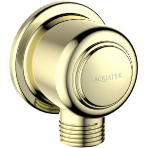 Шланговое подсоединение Aquatek КЛАССИК полированное золото AQ2461PG