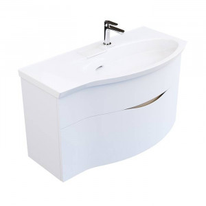 Тумба подвесная с раковиной Kerama Marazzi Riva 100 см правая белый матовый RV.wb.100Rh/RV.100Rh\WHT.M Тумба подвесная с раковиной Kerama Marazzi Riva 100 см правая белый матовый RV.wb.100Rh/RV.100Rh\WHT.M