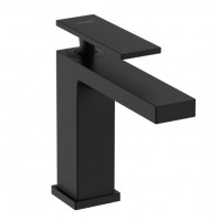 Смеситель для раковины hansgrohe Tecturis E 117 мм со сливным гарнитуром черный матовый 73010670