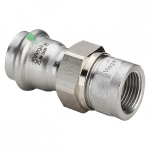 Переходник Viega Sanpress Inox 28 мм х 3/4 внутренняя резьба вставной 437527 Переходник Viega Sanpress Inox 28 мм х 3/4 внутренняя резьба вставной 437527