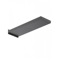 Душ верхний настенный Aquanet 550x170x30 мм матовый черный AQ2084MB