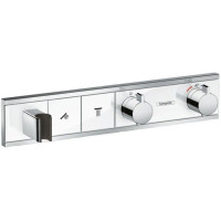 Термостат hansgrohe RainSelect скрытого монтажа для 2 потребителей белый/хром 15355400