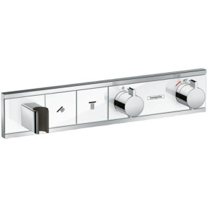 Термостат hansgrohe RainSelect скрытого монтажа для 2 потребителей белый/хром 15355400