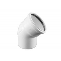 Отвод REHAU RAUPIANO Plus 45° 125 мм полипропилен 11234941001