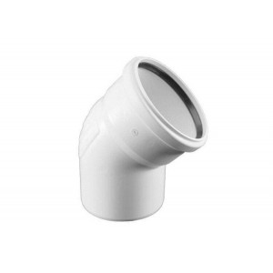 Отвод REHAU RAUPIANO Plus 45° 125 мм полипропилен 11234941001 Отвод REHAU RAUPIANO Plus 45° 125 мм полипропилен 11234941001