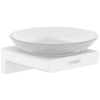 Мыльница Hansgrohe AddStoris матовый белый 41746700