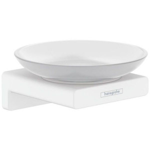Мыльница Hansgrohe AddStoris матовый белый 41746700 Мыльница Hansgrohe AddStoris матовый белый 41746700