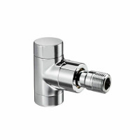 Вентиль запорный угловой Oventrop Combi E DN 15 1/2 на обратную линию хром 1166052