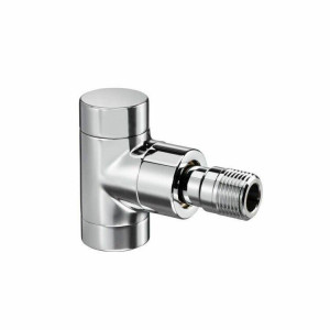 Вентиль запорный угловой Oventrop Combi E DN 15 1/2 на обратную линию хром 1166052 Вентиль запорный угловой Oventrop Combi E DN 15 1/2 на обратную линию хром 1166052