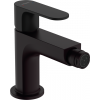 Смеситель для биде hansgrohe Rebris S с металлическим сливным гарнитуром черный матовый 72212670