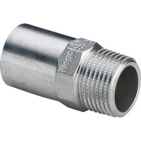 Переходник пресс Viega Sanpress Inox 22 мм x 3/4 НР нержавеющая сталь 436742