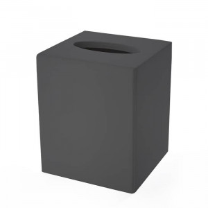 Контейнер для бумажных салфеток 3SC Mood Black 12х12х14 см черный матовый MN71A Контейнер для бумажных салфеток 3SC Mood Black 12х12х14 см черный матовый MN71A