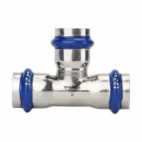 Тройник раструбный Varmega Inox Press 42х42х42 мм VM718424242