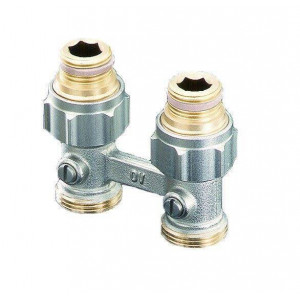 Узел радиаторный прямой Oventrop Multiflex F ZB 3/4 x 1/2 EK никелированный 1015883 Узел радиаторный прямой Oventrop Multiflex F ZB 3/4 x 1/2 EK никелированный 1015883