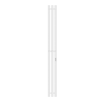 Полотенцесушитель  Primoclima Sol R C E White 1500x120 мм 3 секции PCSolRCEWhite150123