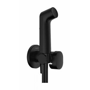 Гигиенический душ Hansgrohe Bidette S 1jet EcoSmart черный матовый 29230670 Гигиенический душ Hansgrohe Bidette S 1jet EcoSmart черный матовый 29230670