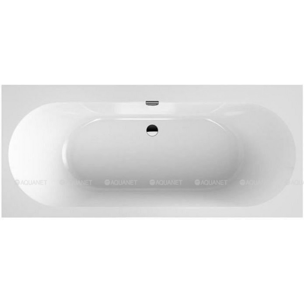 Ванна квариловая Villeroy & Boch Oberon 2.0 180x80 см комплект с ножками и сливом-переливом UBQ180OBR2DV-01