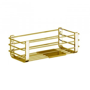 Полка для ванной Colombo Design Angolari 27x11 см PVD золото матовое B9632.OM Полка для ванной Colombo Design Angolari 27x11 см PVD золото матовое B9632.OM