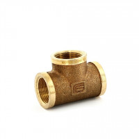 Тройник резьбовой General Fittings 1/2 ВР-ВР-ВР бронза B3130A0404