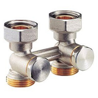 Узел нижнего подключения радиатора Giacomini R387X002 прямой 3/4 x 3/4 EK R387X002