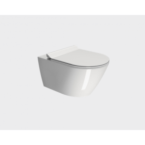 Унитаз подвесной GSI KUBE X 550x360 мм Genius Flush с крепежом белый глянцевый 9413FR511 Унитаз подвесной GSI KUBE X 550x360 мм Genius Flush с крепежом белый глянцевый 9413FR511