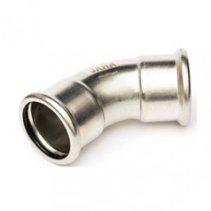 Отвод 45° SANHA NiroPress 35 мм пресс-пресс нержавеющая сталь 69104135.3 Отвод 45° SANHA NiroPress 35 мм пресс-пресс нержавеющая сталь 69104135.3