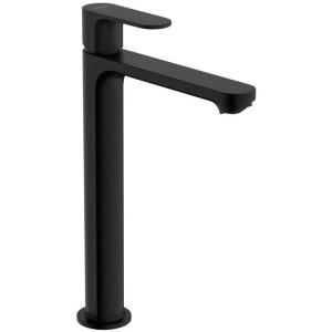 Смеситель для раковины-чаши Hansgrohe Rebris S 240 CoolStart со сливным гарнитуром матовый черный 72580670