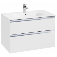 Тумба под раковину подвесная Roca The Gap 800 785x453x515 мм 2 ящика Белый глянец A857399806