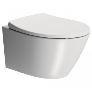 Унитаз подвесной безободковый GSI Modo Swirlflush 520x370 мм белый матовый 9816FR509 Унитаз подвесной безободковый GSI Modo Swirlflush 520x370 мм белый матовый 9816FR509