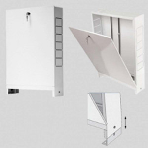 Шкаф коллекторный встраиваемый Uni-Fitt 1194х670-760х125-195 мм 482G6000 Шкаф коллекторный встраиваемый Uni-Fitt 1194х670-760х125-195 мм 482G6000