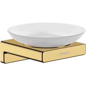Мыльница hansgrohe AddStoris полированное золото 41746990 Мыльница hansgrohe AddStoris полированное золото 41746990
