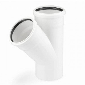 Тройник канализационный REHAU RAUPIANO Plus 110/50/45° 11213041001