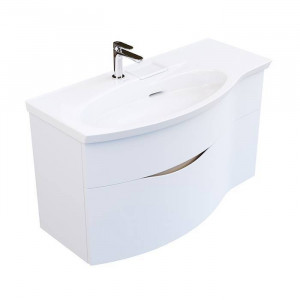 Тумба подвесная с раковиной Kerama Marazzi Riva 100 см левая белый матовый RV.wb.100Lh/RV.100Lh\WHT.M Тумба подвесная с раковиной Kerama Marazzi Riva 100 см левая белый матовый RV.wb.100Lh/RV.100Lh\WHT.M