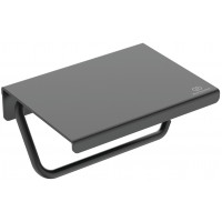 Держатель для туалетной бумаги Ideal Standard ALU+ с крышкой черный шелк BD592XG