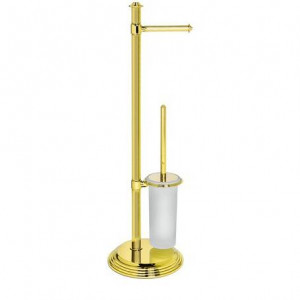 Стойка с аксессуарами Colombo Design Hermitage 73 см золото PVD матовое стекло B3318.HPS Стойка с аксессуарами Colombo Design Hermitage 73 см золото PVD матовое стекло B3318.HPS