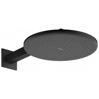 Верхний душ hansgrohe Raindance Alive S 300 мм 2 режима с кронштейном 390 мм черный матовый 24540670