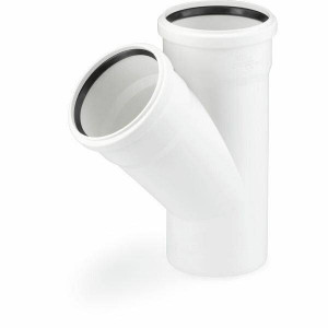 Тройник равнопроходной REHAU RAUPIANO Plus 45° 160 мм 11240381001 Тройник равнопроходной REHAU RAUPIANO Plus 45° 160 мм 11240381001