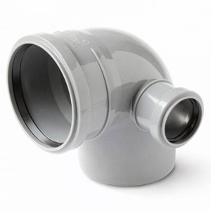 Отвод 90° Sinikon Comfort Plus 110/50 мм с дополнительным входом справа 1611734
