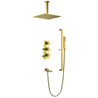 Душевая система встроенная с термостатом Timo Selene золото матовое SX-2239/17SM
