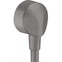 Шланговое подсоединение hansgrohe FixFit 1/2 черный хром шлифованный 27454340