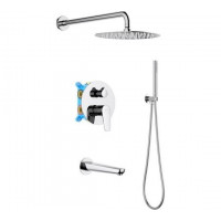 Душевой комплект 4 в 1 Aquanet Betta 3 режима хром AQ1173CR