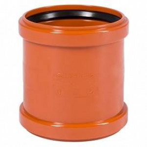 Муфта двойная Ostendorf KG KGMM 110 мм ПВХ 220510 Муфта двойная Ostendorf KG KGMM 110 мм ПВХ 220510