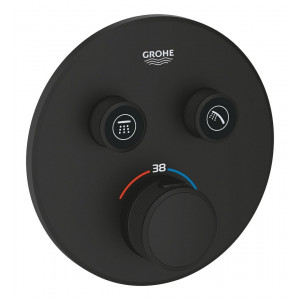 Термостат для встраиваемого монтажа Grohe Grohtherm SmartControl на 2 выхода фантомный черный 29507KF0