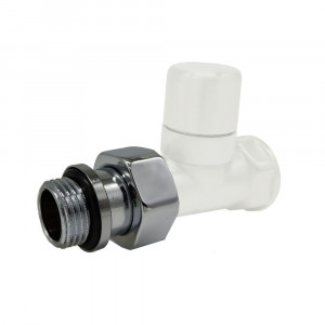 Клапан запорный прямой SR Rubinetterie Ovus 1/2 белый 0454-1500VC0A Клапан запорный прямой SR Rubinetterie Ovus 1/2 белый 0454-1500VC0A